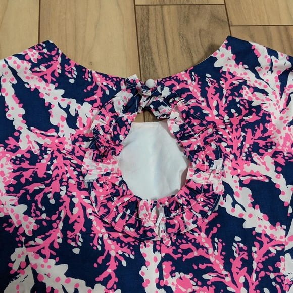 EXCELLENT Cond!! Lilly Pulitzer Fiesta Stretch Dress Nauti Navy Beyond The Sea 6 - Picture 4 of 16